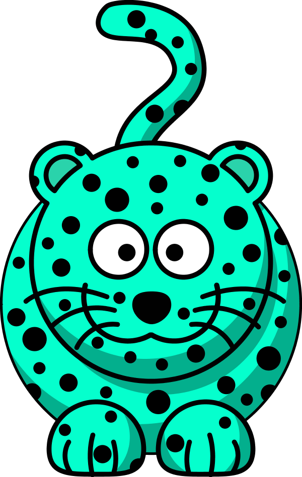 Leopard Clip Art - Cartoon Leopard (600x949)