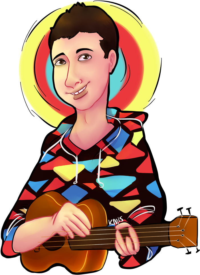 Tyler Joseph By Kaydeeemm On Deviantart - Tyler Joseph Ukulele Fan Art (700x1090)