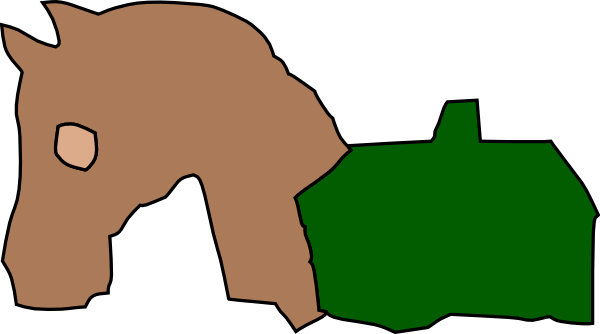 Horse And Barn Silhouette Clip Art - Clip Art (600x334)