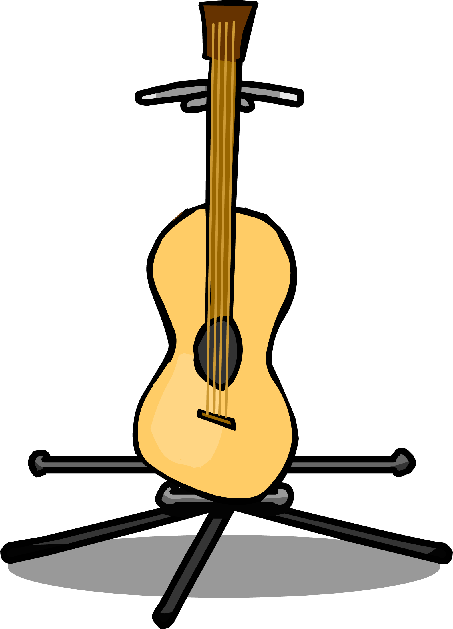 Guitar Stand Id 413 Sprite 005 - Club Penguin (1585x2201)