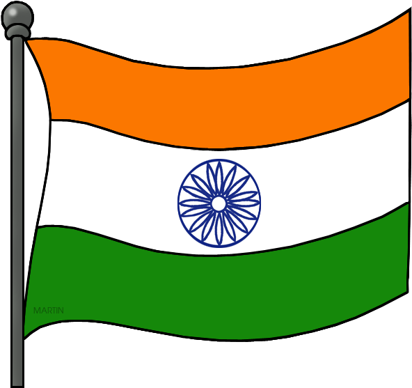 India Flag Clipart - Indian Flag Clip Art (648x604)
