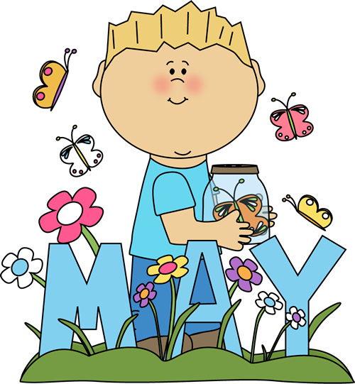 May Clipart Free Download Clip Art On - Months Of The Year May (500x541)