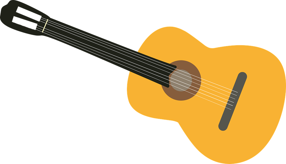 Klassischen, Format, Voll, Gitarre - Guitar Clipart (960x551)