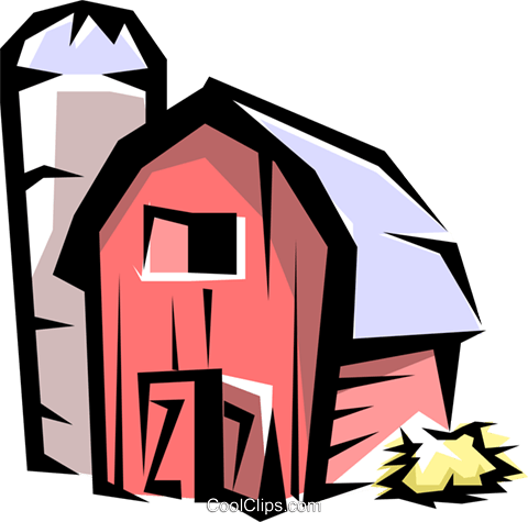 Beautiful Barn And Silo Clipart Barn And Silo Royalty - Barn Clip Art (480x475)