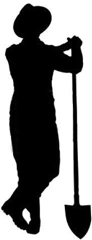 Barn Silhouette Clip Art - Farmer Silhouette Transparent Background (242x500)