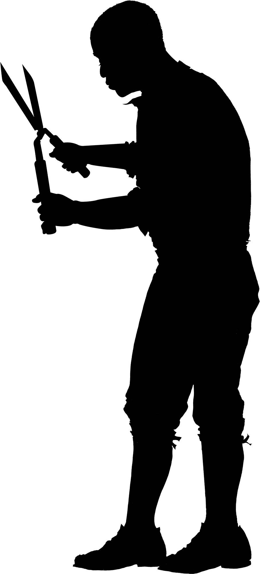 Enslaved People - Farmer Silhouette Png (1330x2000)
