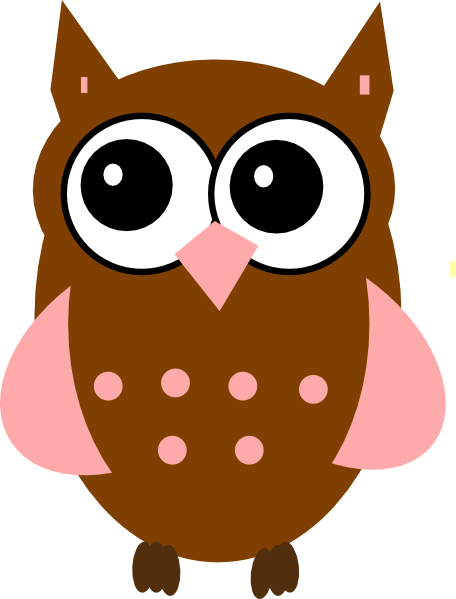Pink Owl Clip Art At Clker Com Vector Clip Art Online - Owl Kartun (456x599)