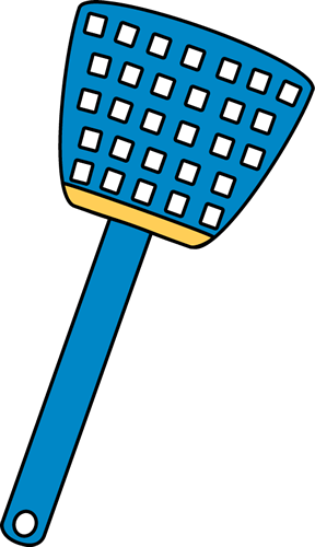 Fly Swatter Clipart - Fly Swat Clip Art (288x500)