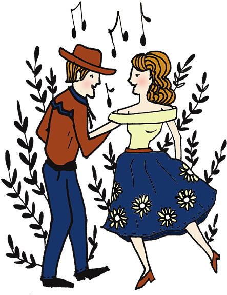 Illustration By Heather Kaneas Fall Festivals Approach, - Dance (900x594)