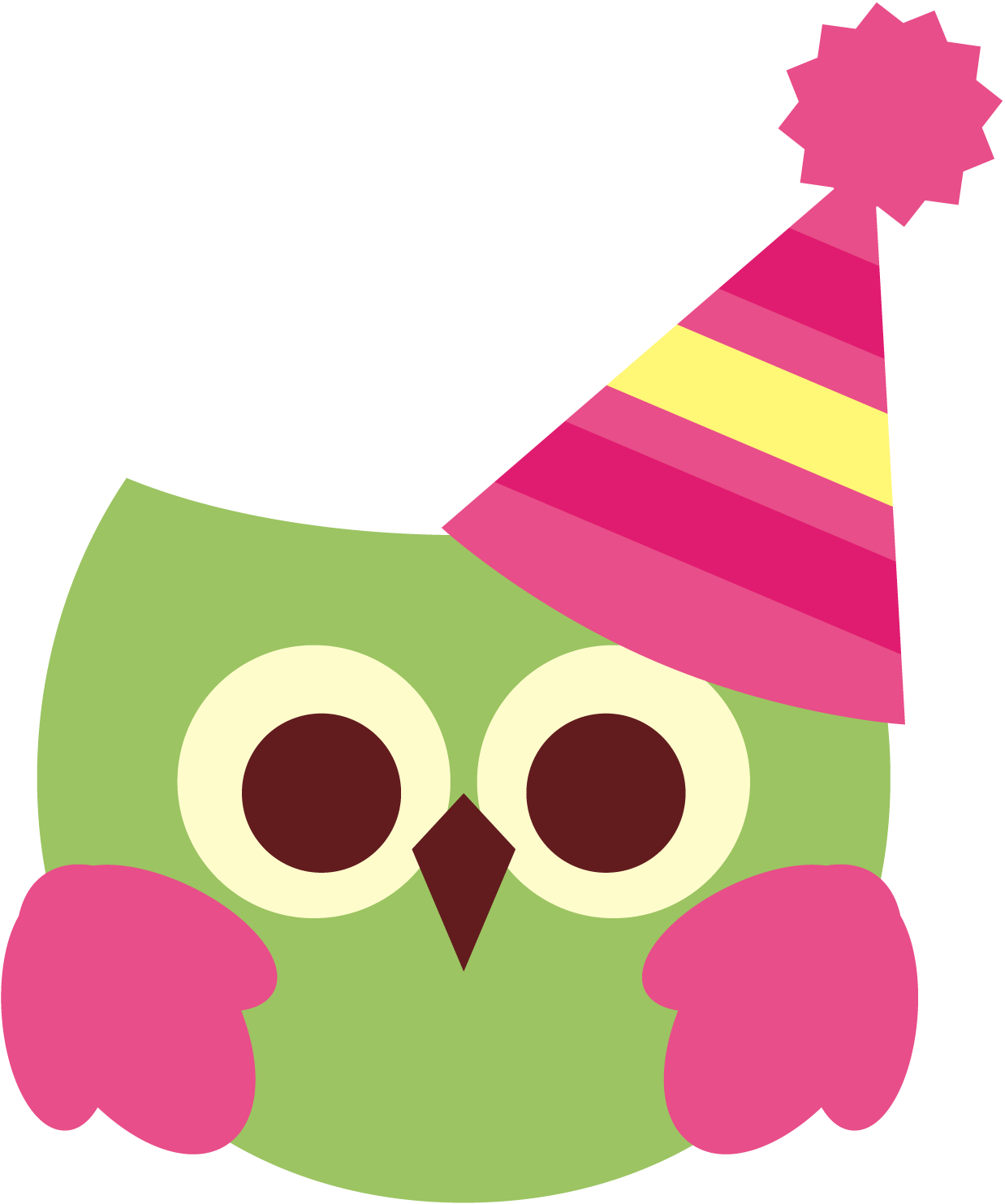 Clip Art - Happy Birthday Owls Animated Gif (1238x1483)
