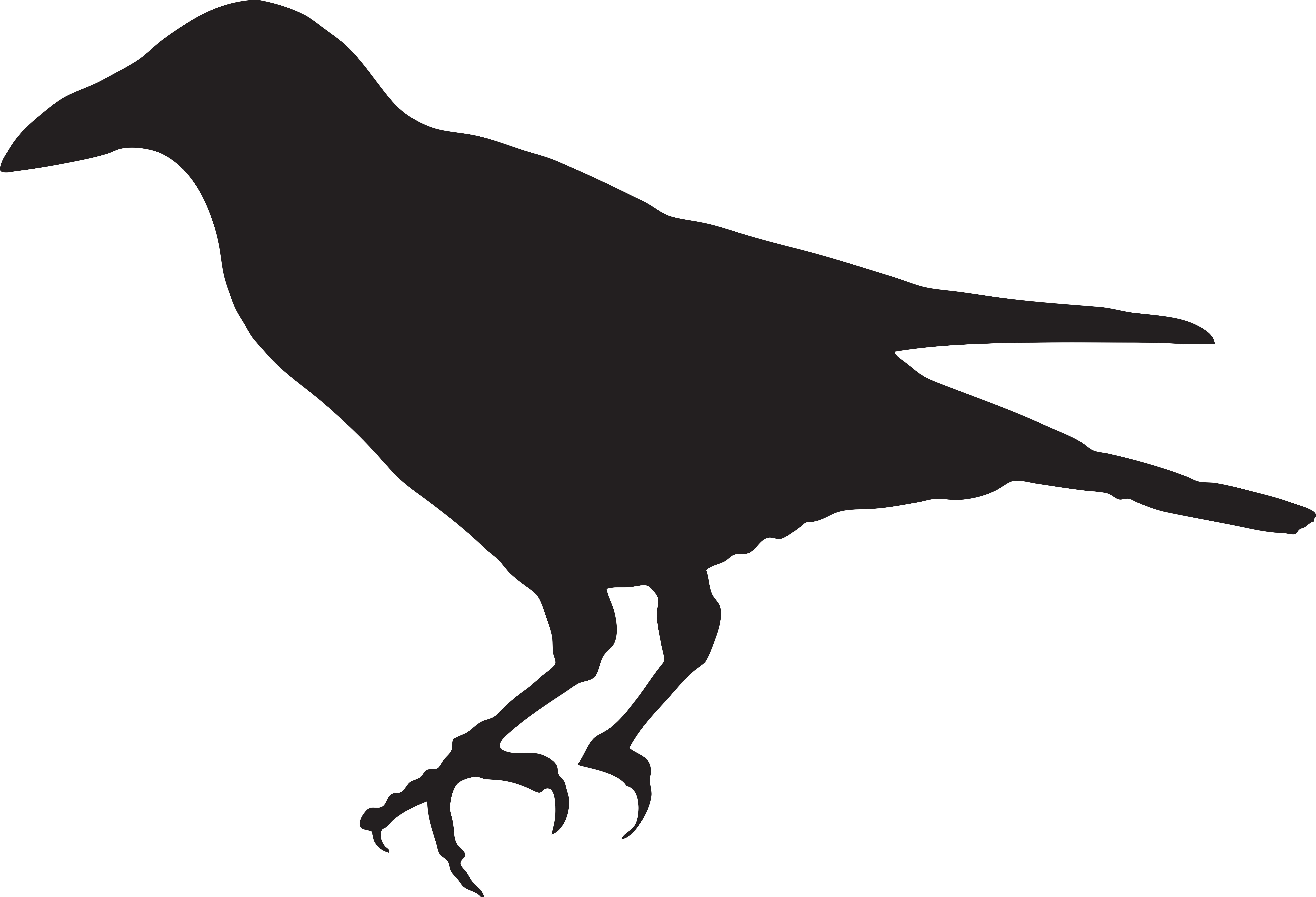 Crow Silhouette Png Clip Art Imageu200b Gallery Yopriceville - Crow Silhouette Clip Art (8000x5453)