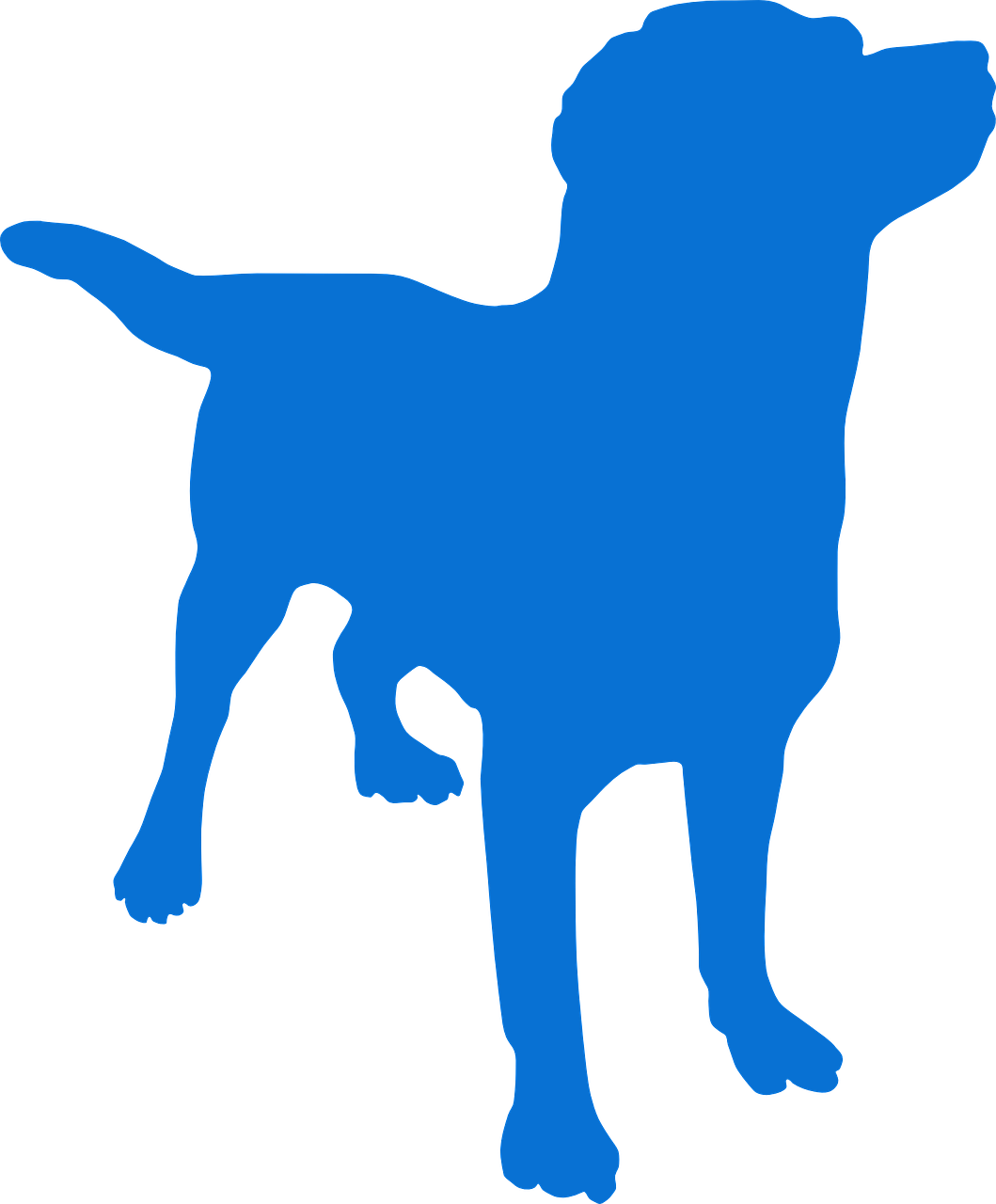 Silo - Clipart - Dog Silhouette Png (1059x1280)