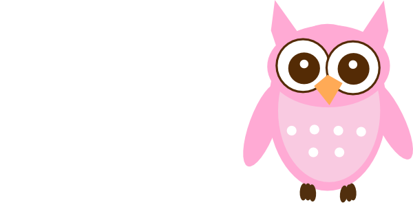 Cute Pink Owl Clip Art - Cute Pink Owl (600x317)
