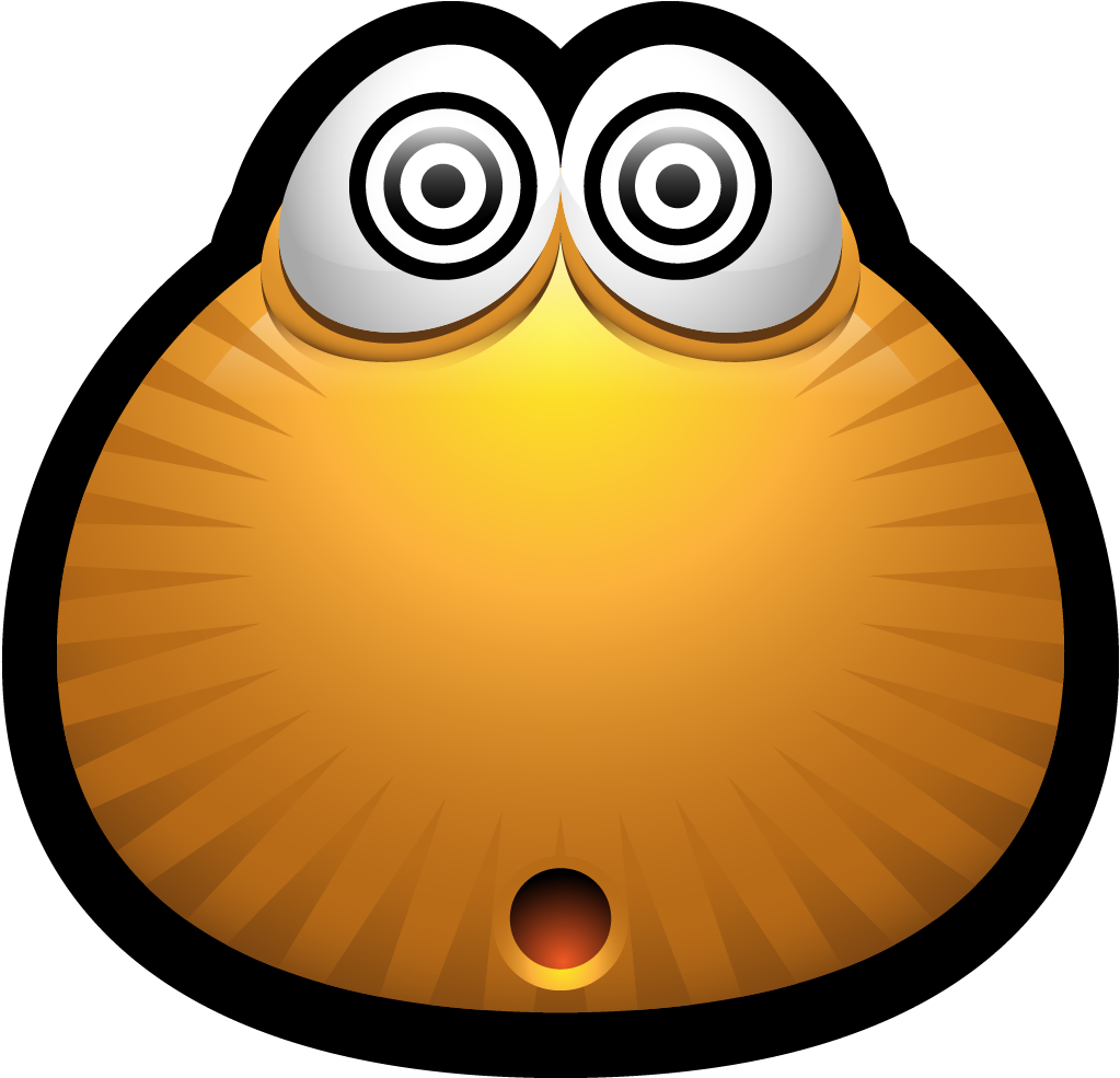 Confused Emoticon Red Confused Smiley Public Domain - Shocked Icon (1024x1024)