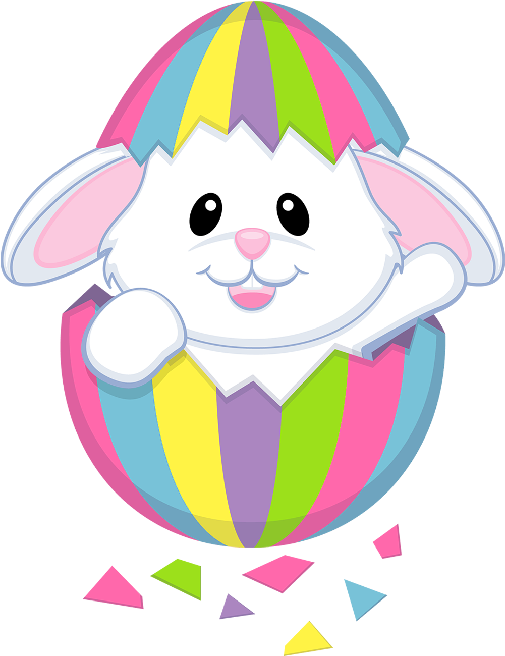 Cute Face Bunny Clip Art Rabbit Animals - Cute Easter Bunny Clipart (1056x1378)