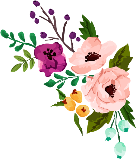 Rustic - Free Watercolor Flower Vector (600x600)