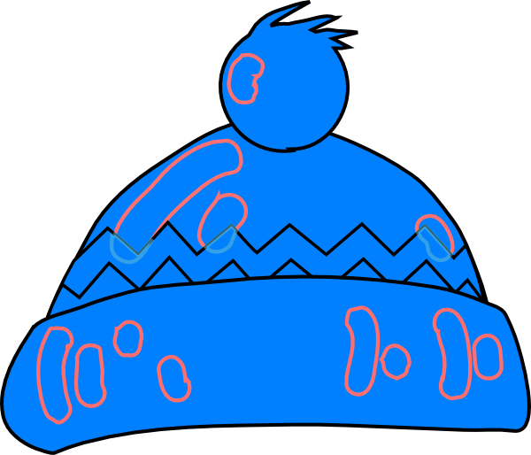 Winter Hat Blue Clip Art At Clker Com Vector Clip Art - Winter Hat Clipart (600x514)