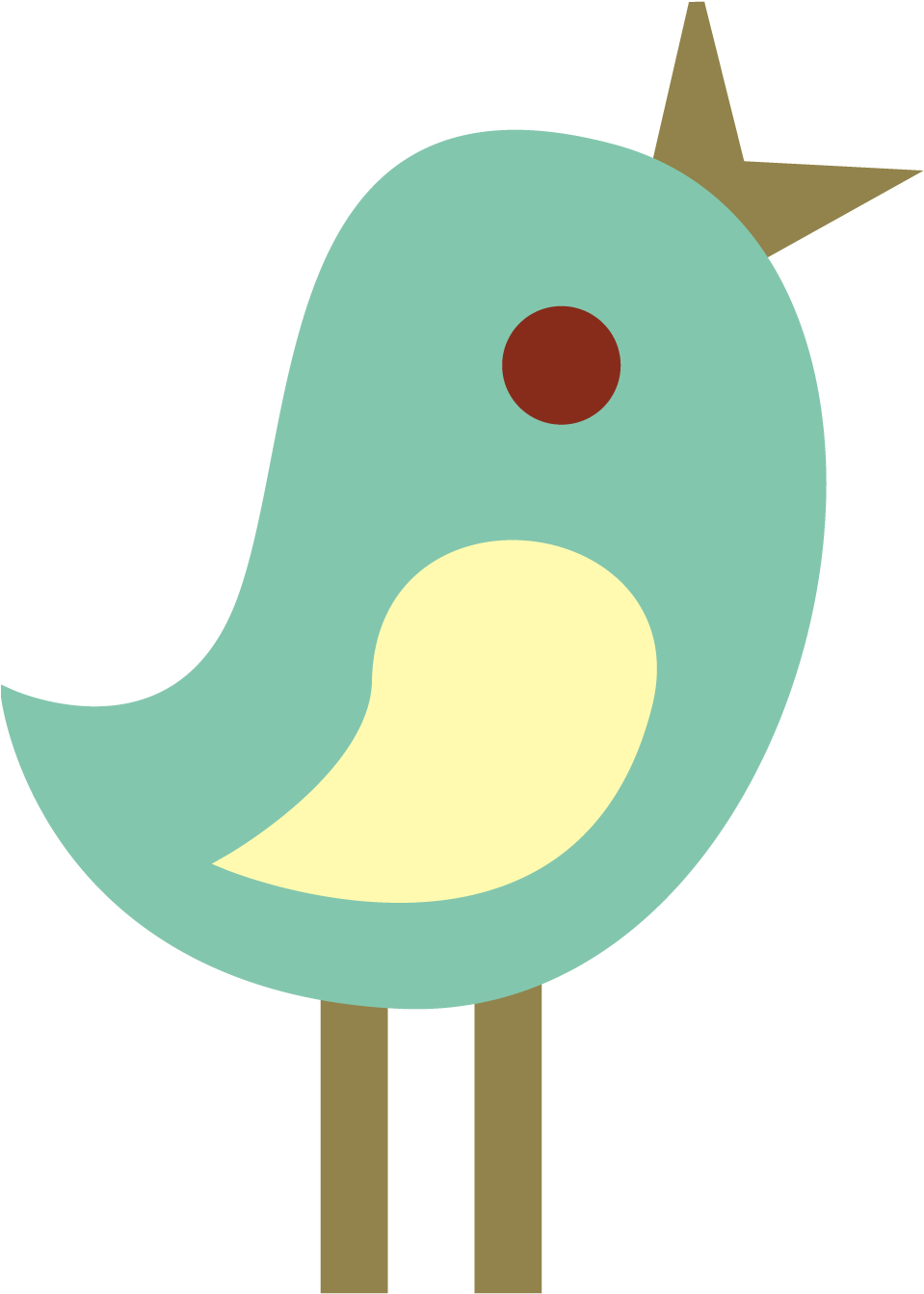 Cute Bird Clipart - Bird Clipart (958x1350)
