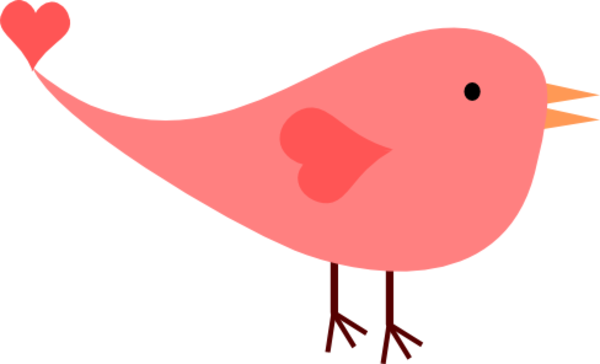 Clip Art Cute Bird (600x364)