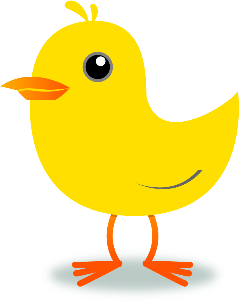 Clipart Yellow Bird Brds Pencil And In Color - Yellow Bird Clipart (1111x1101)