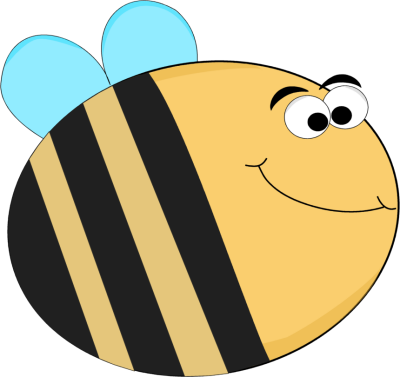Funny Bee - Bumble Bees Clipart With Balloons (400x377)