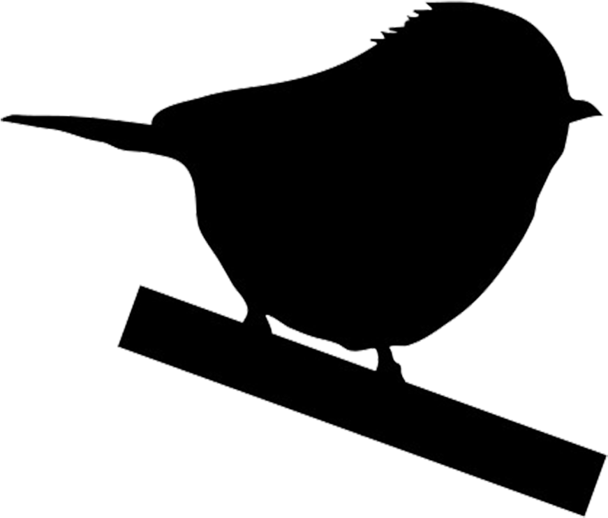 Crow Silhouette, Tiny Bird Silhouette - Silhouette (935x892)