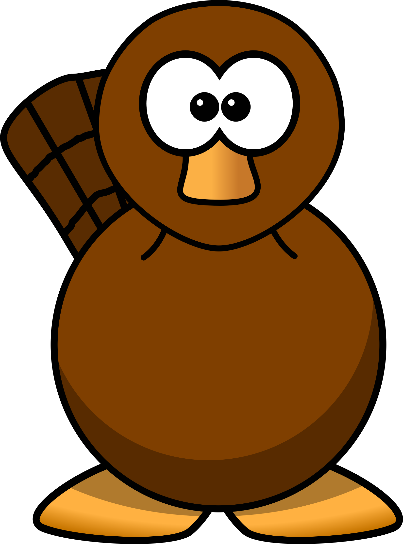 Clipart Cartoon Platypus - Cartoon Platypus (1636x2211)