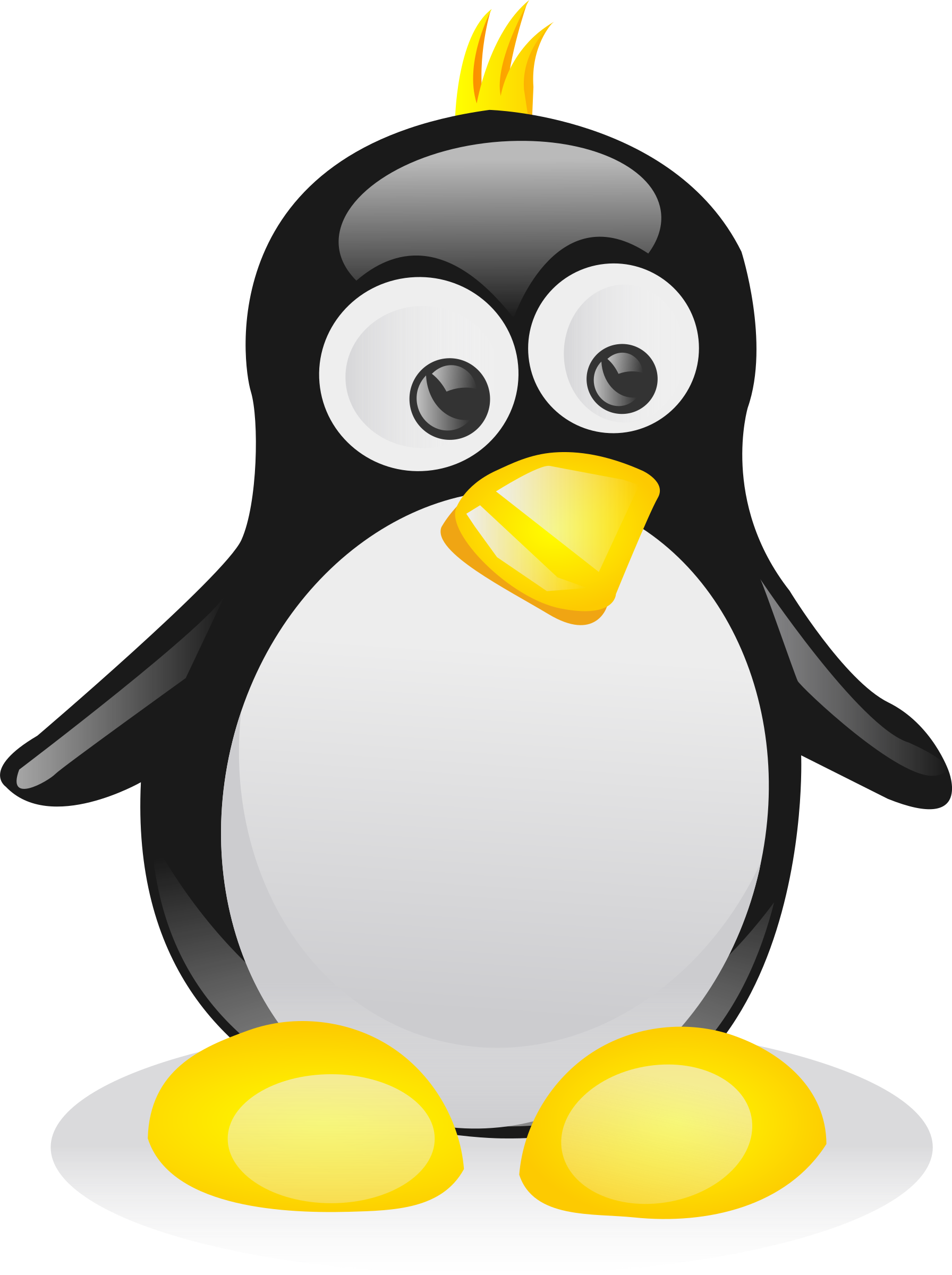 Big Image - Penguin Clip Art (1792x2400)