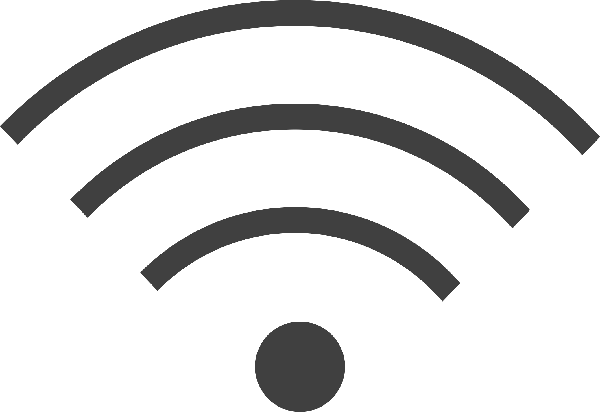 Wave Clipart Wifi - Wifi Transparent Png (2075x1425)