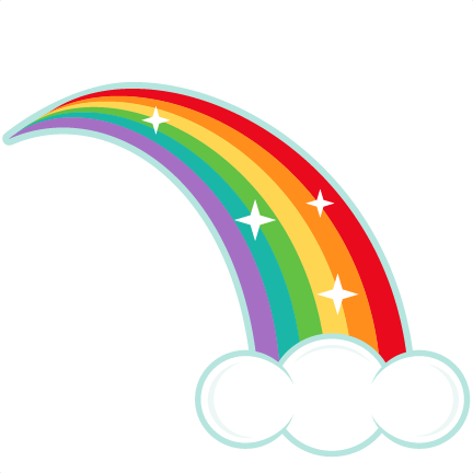 Cute Rainbow Clipart Clipartfest - Half Rainbow Clipart (432x432)