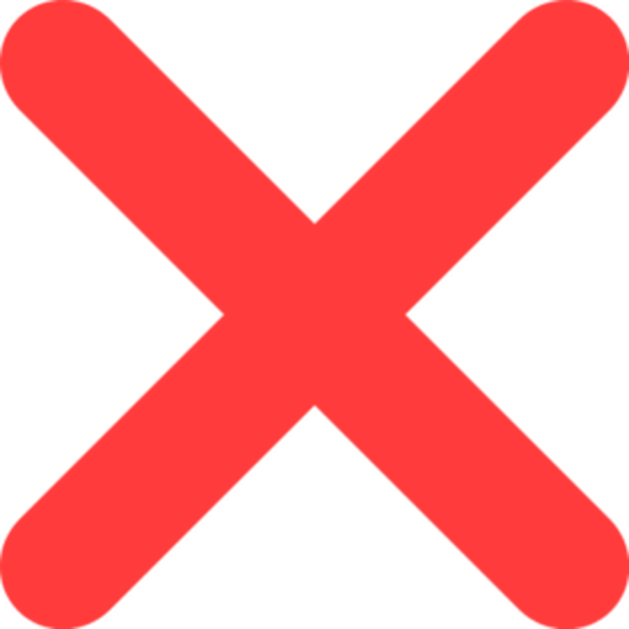 X Button Clipart - X Icon (900x900)