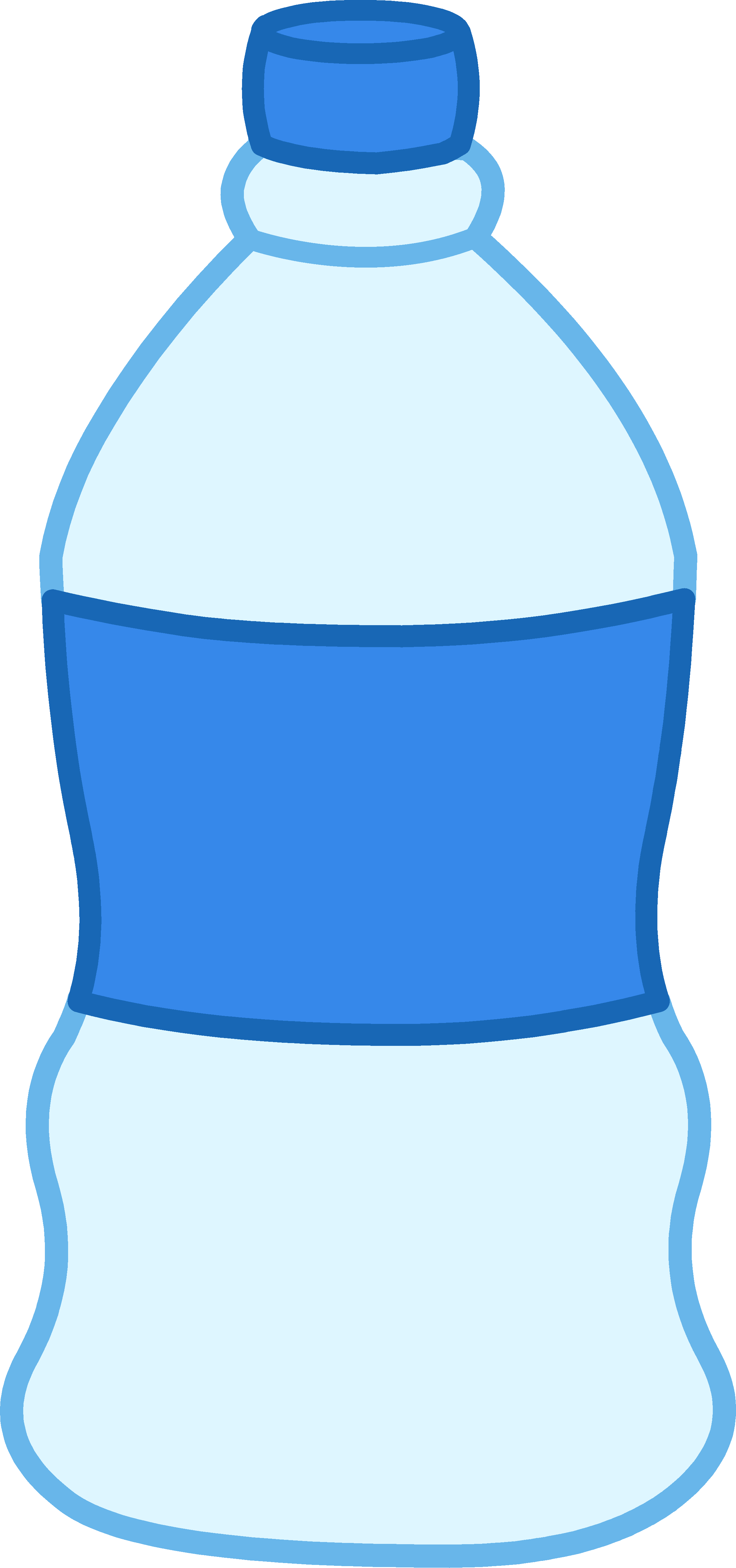 Water Black And White Water Clipart Free Download Clip - Water Bottle Clipart Transparent (2378x5069)