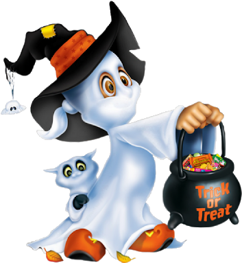 Funny Halloween Cliparts Funny Cartoon Ghost Clipart - Ghost (400x400)