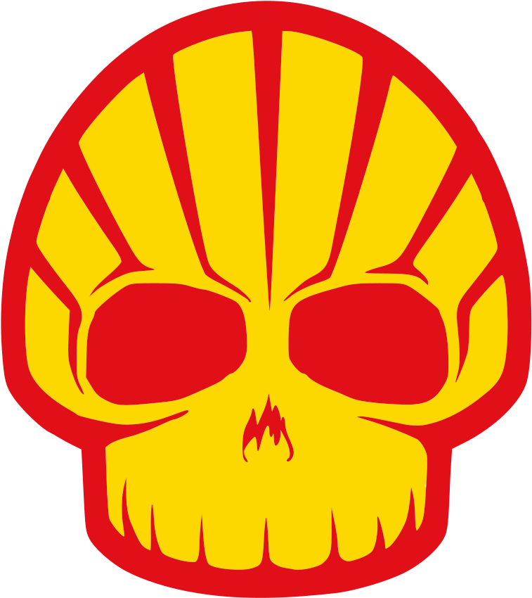 Venus And The Half Shell Clip Art Download - Yellow And Red Skull Logo (799x900)