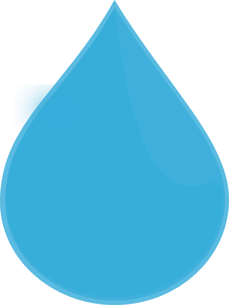 Png Water Clipart - Water Drop Clipart Transparent (450x599)