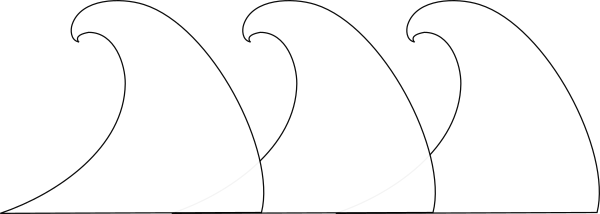 Ocean Wave Clip Art At Clker - Illustration (600x214)