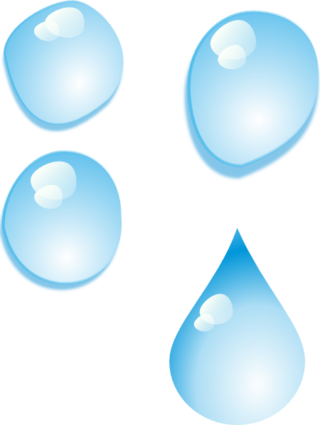 Waterdrop Clipart Free Water - Gambar Tetesan Air Karikatur (450x597)