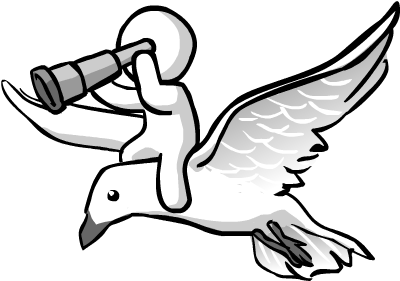 Get A Bird - Birds Eye View Clipart (400x400)