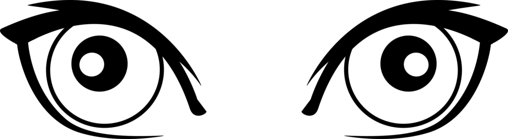 Green Googly-eye Bird - Cartoon Eyes Png (1240x340)