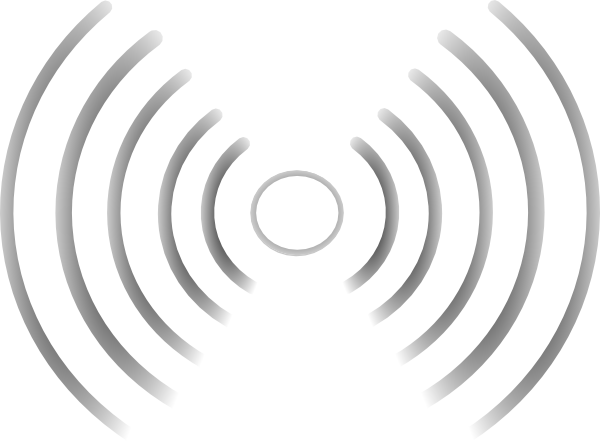 White Radio Waves Png (600x445)