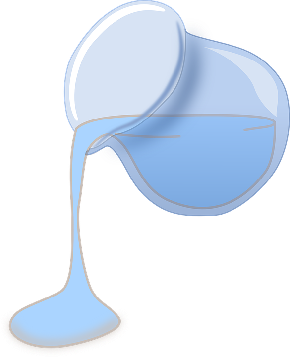 Pouring Water Clipart Kid - Pour Water Clip Art (585x720)