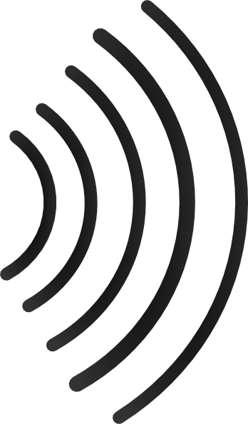 Blue Radio Wave Icon (348x595)