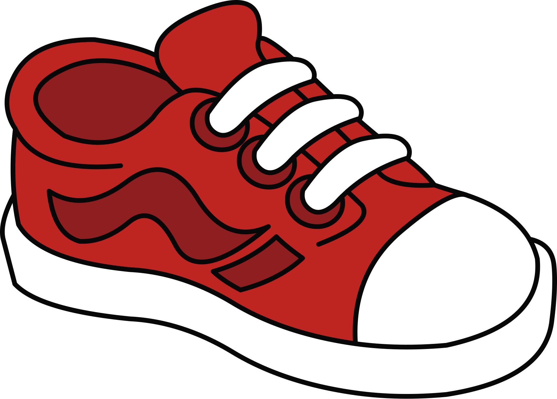 Color - Kid Shoe Clipart (1870x1340)