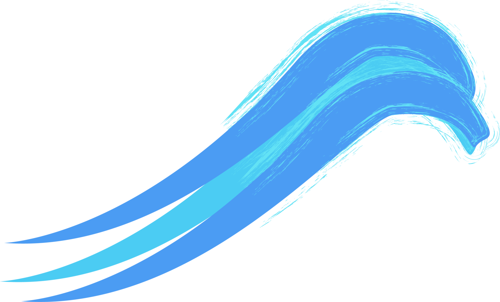 Tidal Wave Clipart - Free Wave Vector Png (1600x969)