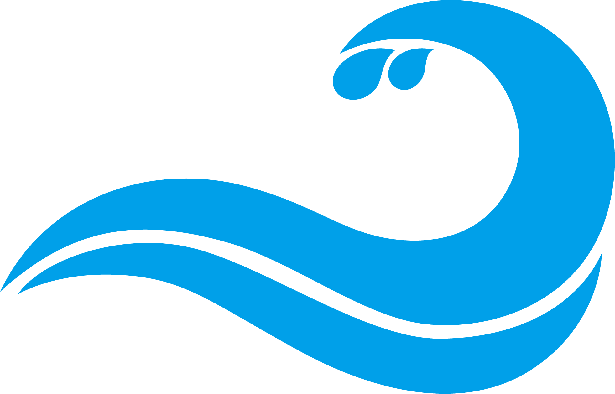 Blue Wind Wave Drawing - Wave Png (1963x1258)