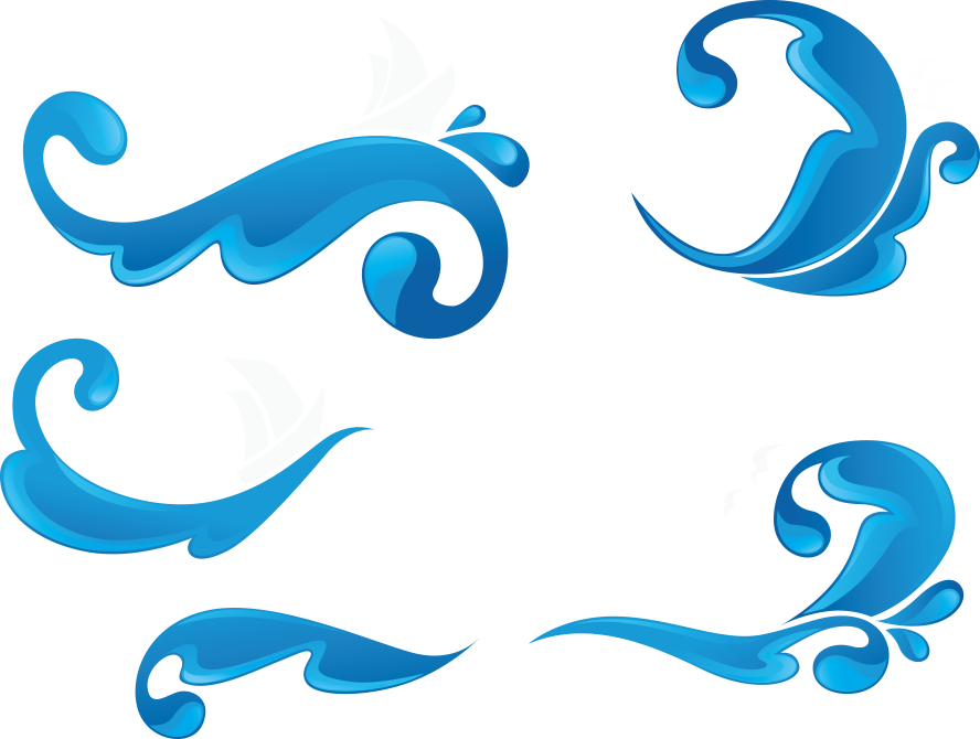 Wind Wave Clip Art - Imagen De Olas Animadas (888x670)