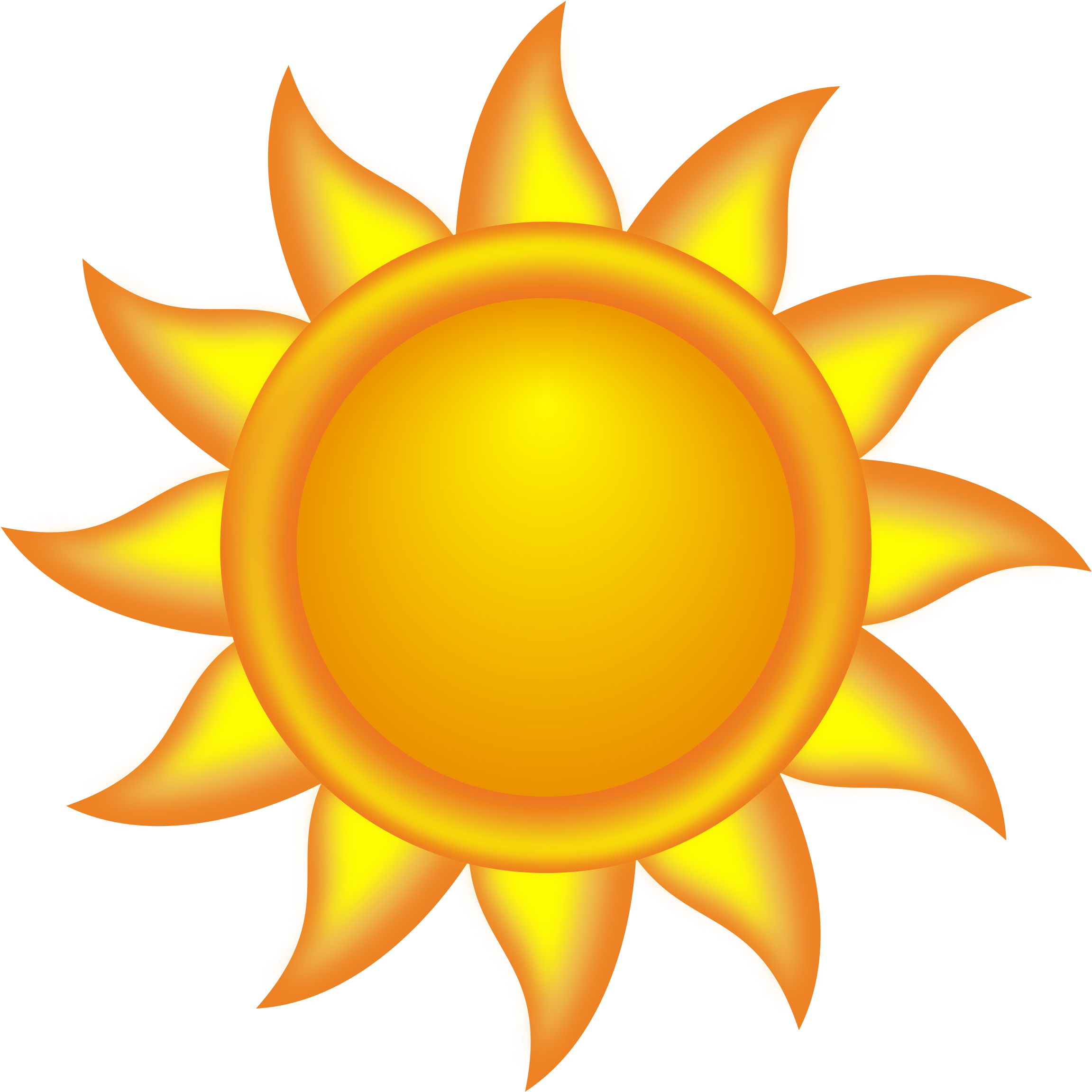 Stratford - Clip Art Sun (2400x2400)