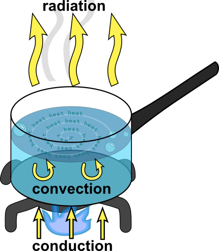 This Diagram Of A Pot Of Water We Saw From The Reading - Easy To Draw Convection (430x493)