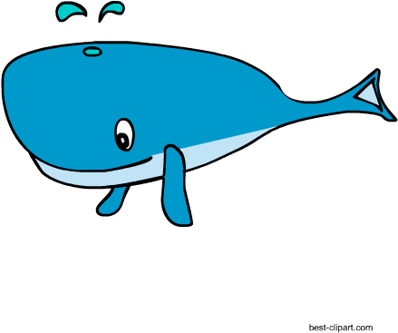 Cartoon Whale Free Clip Art Image - Clip Art (450x450)