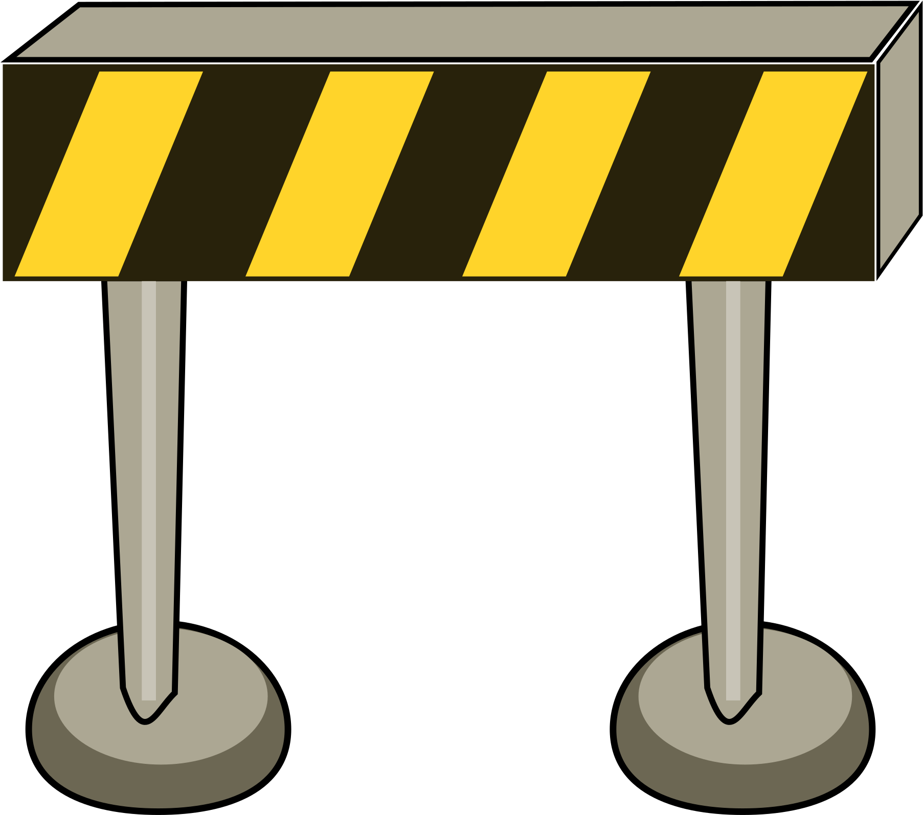 Similar Clip Art - Road Barriers Clipart (2400x3394)